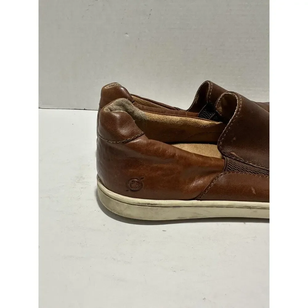 Born Aleksander Leather Loafers Mens Sz 10 M H58116 Brown Slip on‎ Shoes